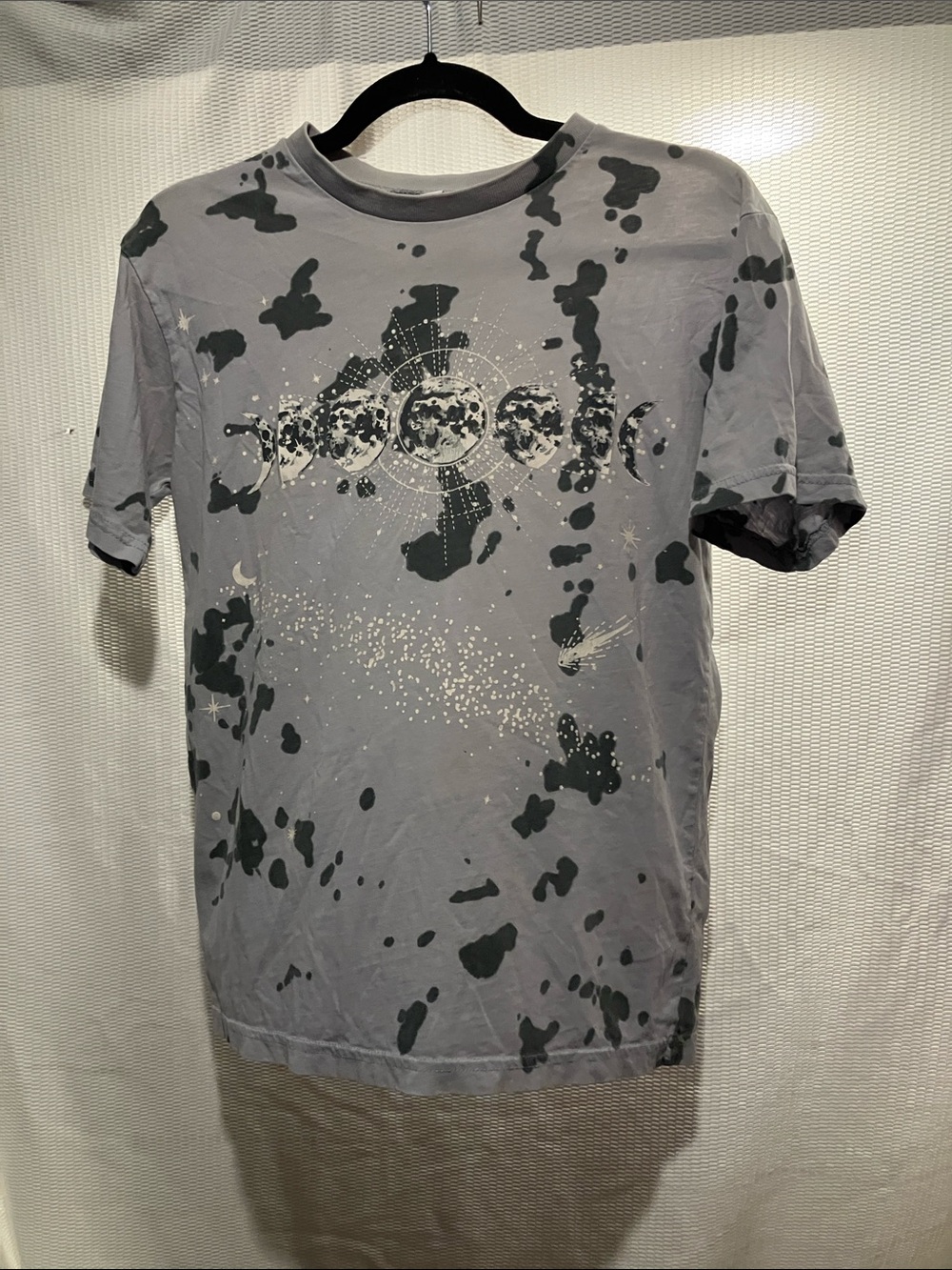 Men's Gray Moon Phase Graphic Tee - Unbranded